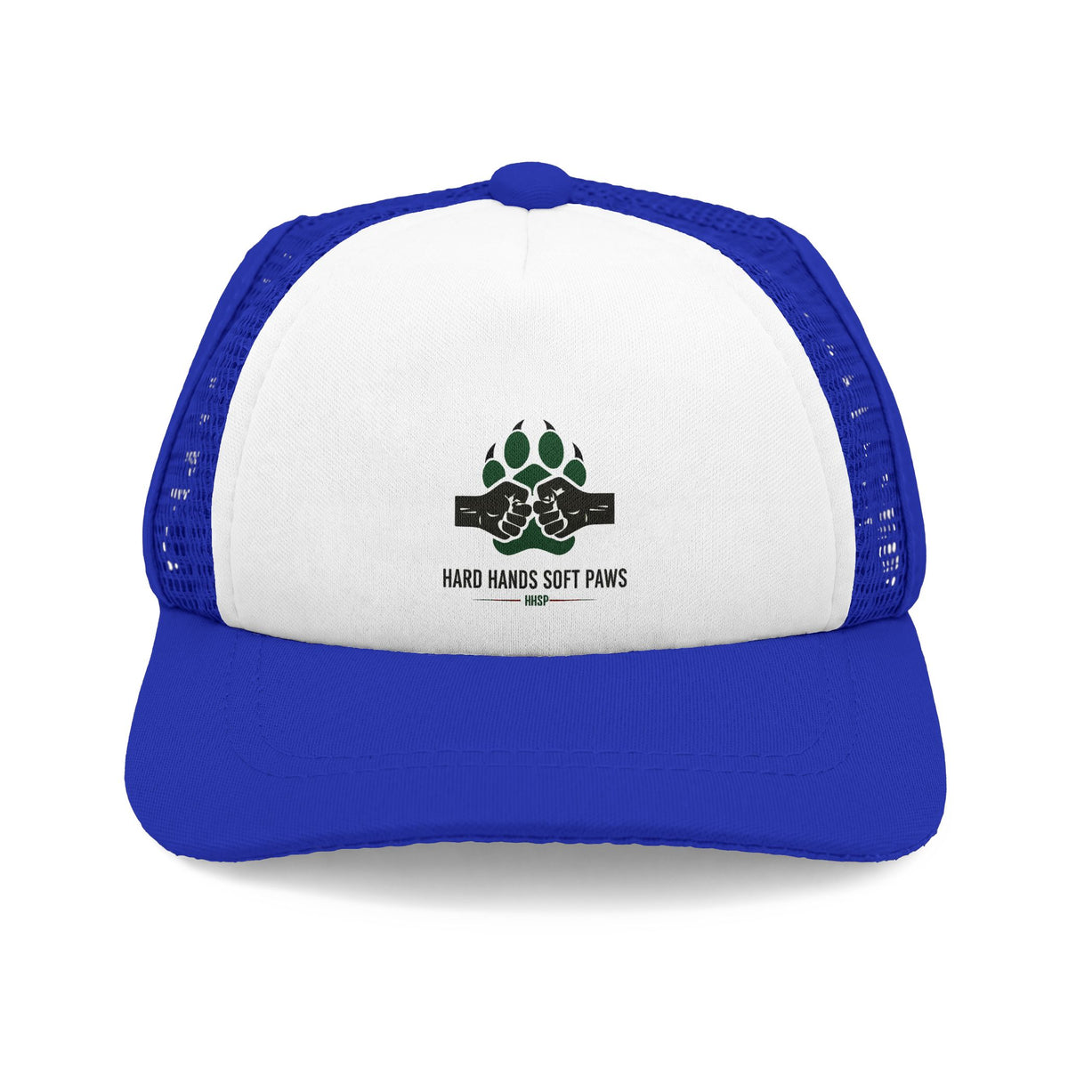 Dog Paw Trucker Hat — "Hard Hands Soft Paws" Foam Front Cap